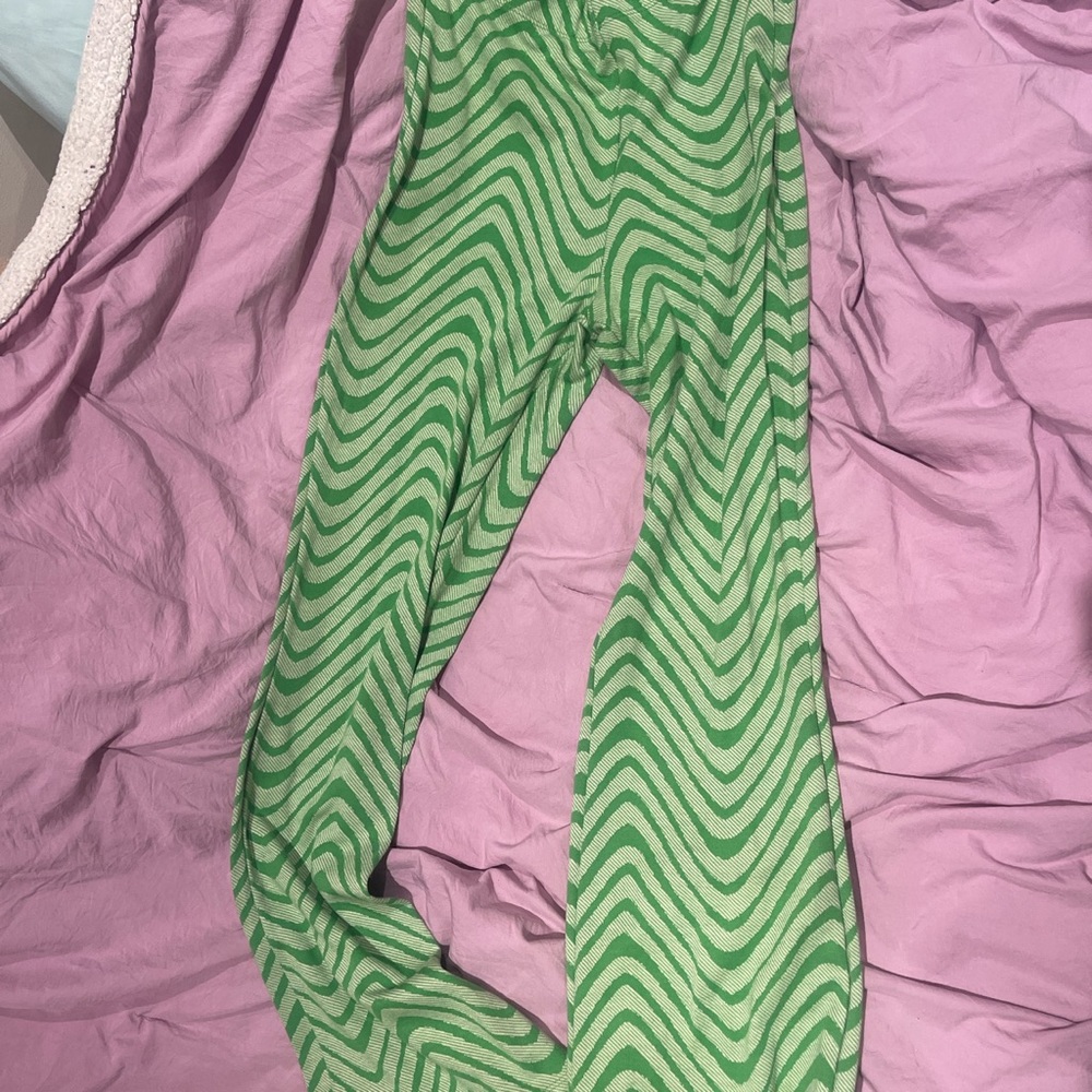 Urban Outfitters Green Flare Pants